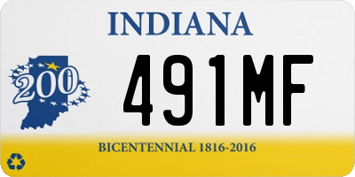 IN license plate 491MF