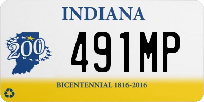 IN license plate 491MP