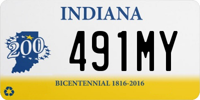 IN license plate 491MY
