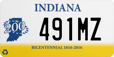 IN license plate 491MZ