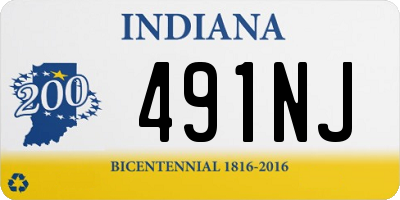 IN license plate 491NJ