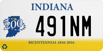 IN license plate 491NM