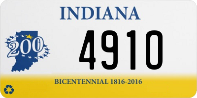 IN license plate 491O