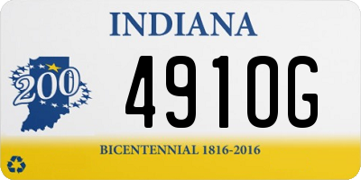 IN license plate 491OG