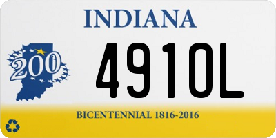 IN license plate 491OL