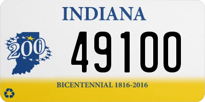 IN license plate 491OO