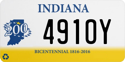 IN license plate 491OY