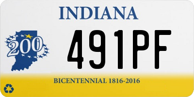 IN license plate 491PF