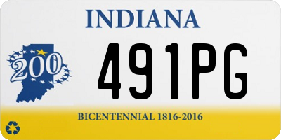 IN license plate 491PG