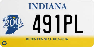 IN license plate 491PL