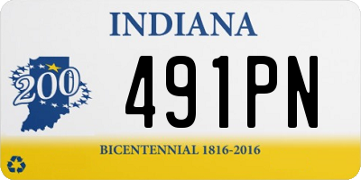 IN license plate 491PN