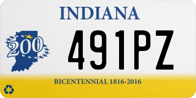 IN license plate 491PZ