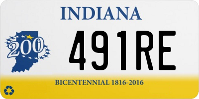 IN license plate 491RE