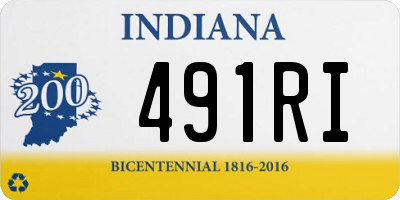 IN license plate 491RI