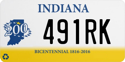 IN license plate 491RK