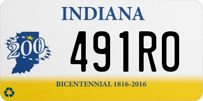 IN license plate 491RO