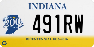 IN license plate 491RW