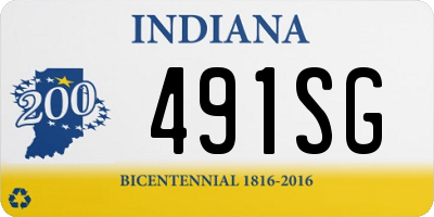 IN license plate 491SG