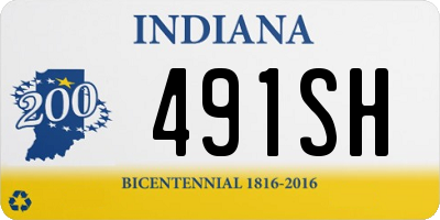 IN license plate 491SH