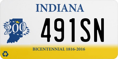 IN license plate 491SN