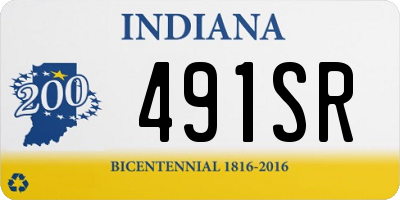 IN license plate 491SR