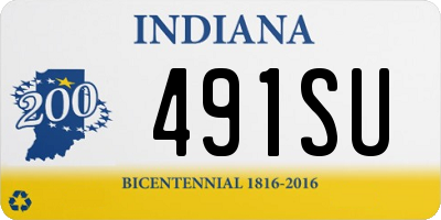 IN license plate 491SU