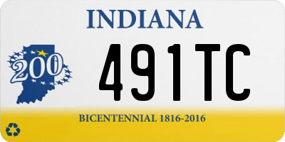 IN license plate 491TC