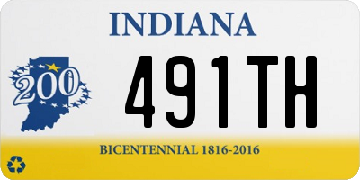 IN license plate 491TH