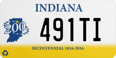 IN license plate 491TI