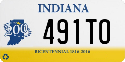 IN license plate 491TO