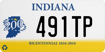 IN license plate 491TP