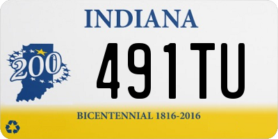 IN license plate 491TU