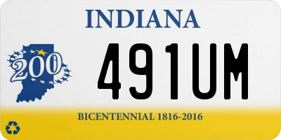 IN license plate 491UM