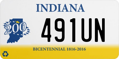IN license plate 491UN