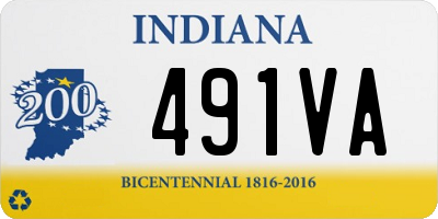 IN license plate 491VA