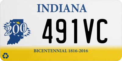 IN license plate 491VC