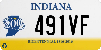 IN license plate 491VF