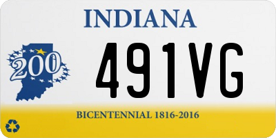 IN license plate 491VG