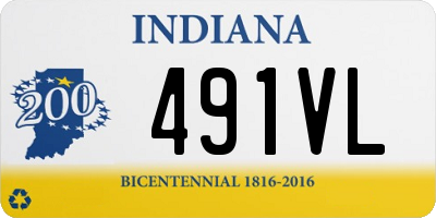 IN license plate 491VL