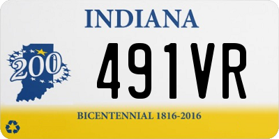 IN license plate 491VR