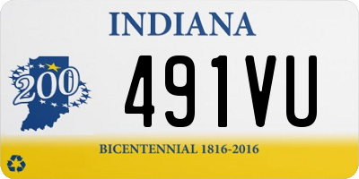 IN license plate 491VU