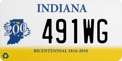 IN license plate 491WG