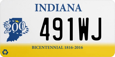 IN license plate 491WJ