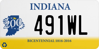 IN license plate 491WL