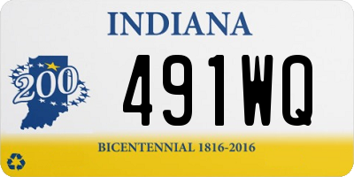 IN license plate 491WQ