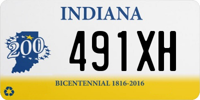 IN license plate 491XH