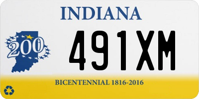 IN license plate 491XM