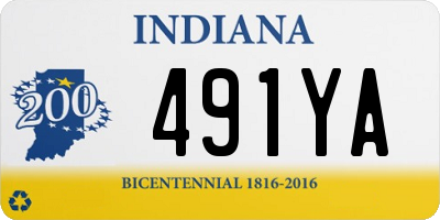 IN license plate 491YA