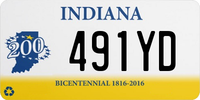 IN license plate 491YD