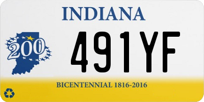 IN license plate 491YF